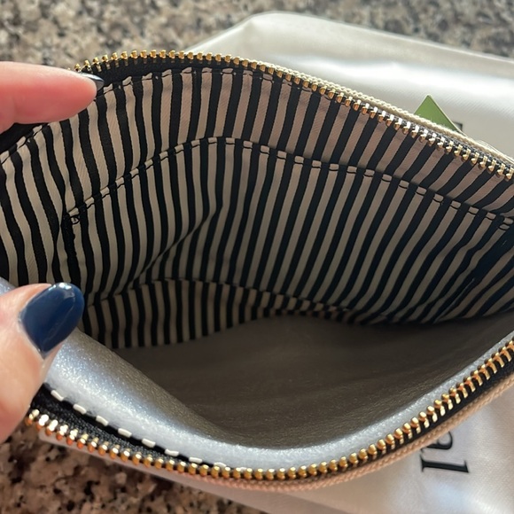 NWT Kate Spade pineapple wristlet with stripes and gems - Picture 8 of 10